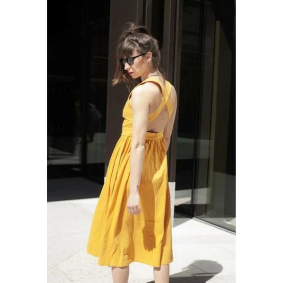 NUMPH Cheerful Yellow Sundress - Picture 1 of 9
